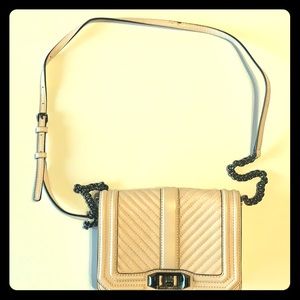 Rebecca Minkoff pink chevon leather crossbody